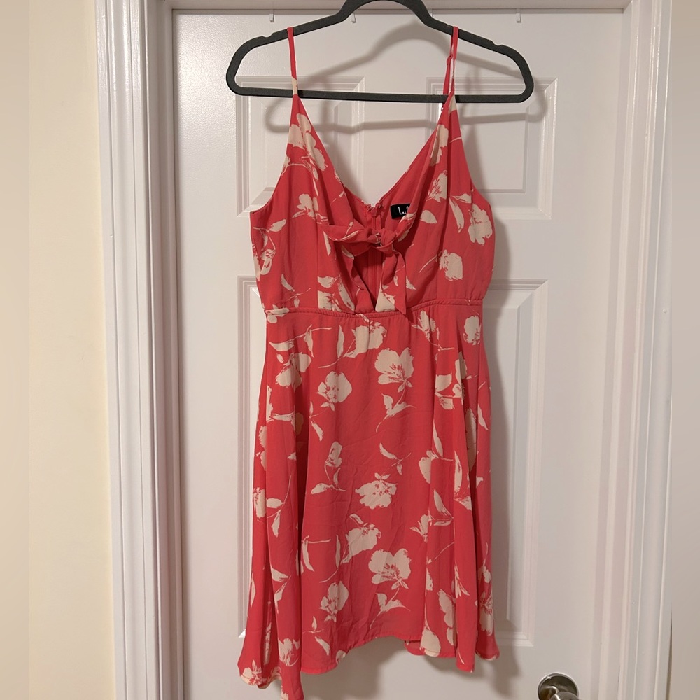 Pink floral dress